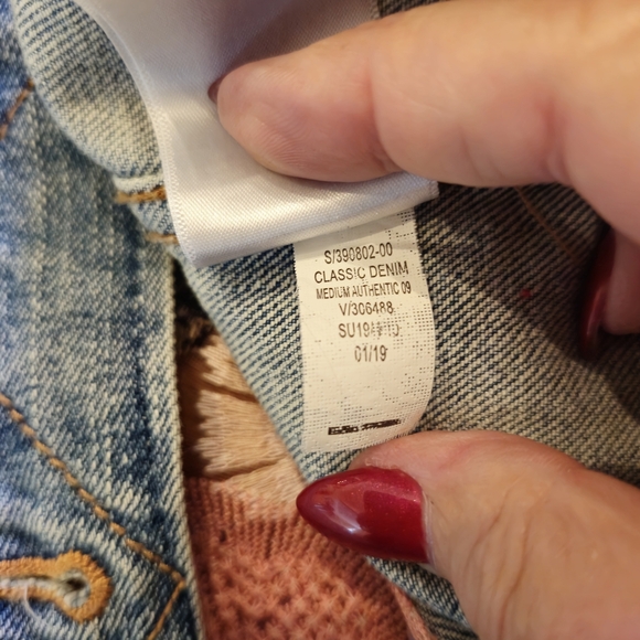 NOT YOUR TYPICAL CHARMING OLD NAVY DENIM...BUT UPCYCLED. SIZE L - Picture 14 of 16